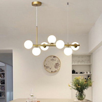 Modern Style Globle Shape Glass Pendant Lighting Fixtures for Dining Room