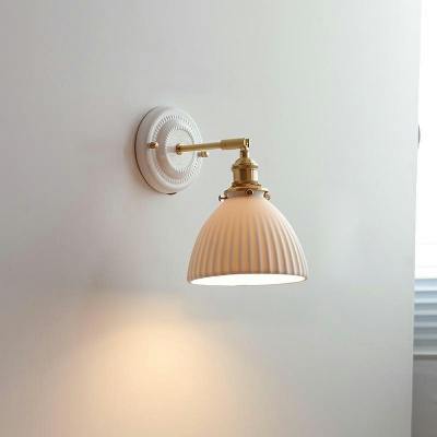 Contemporary Style Wall Light Metal Glass Wall Lamp for Bedroom
