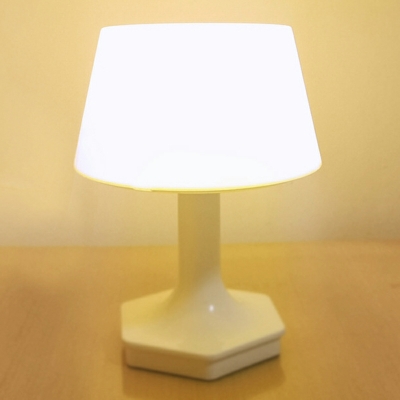 1 Light Table Lamp Contemporary Metal Night Table Lamps in White