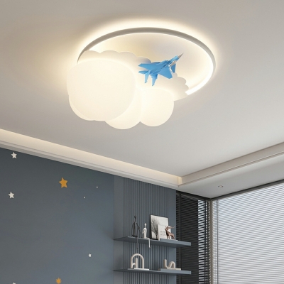 Nordic Style Flush Mount Ceiling Light Metal Ceiling Light for Kids' Room