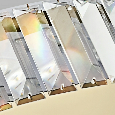 LED Contemporary Crystal Gold Flush Mount Ceiling Lights