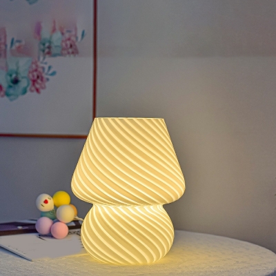 Contemporary Style Glass Table Lamp Ceramics Desk Lamp for Living Room