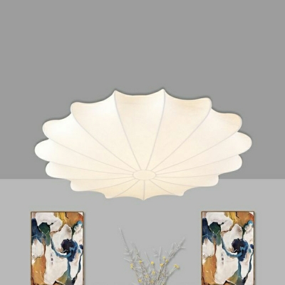 Unique Shape Traditional Flush Mount Ceiling Light Fixtures Fabric for Living Room