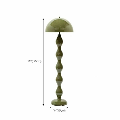 Contemporary Style Simple Macaron Floor Lamp with Back Shade for Living Room