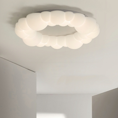 Kids Cloud Flush Mount Ceiling Light Fixtures Plastic for Bed Room