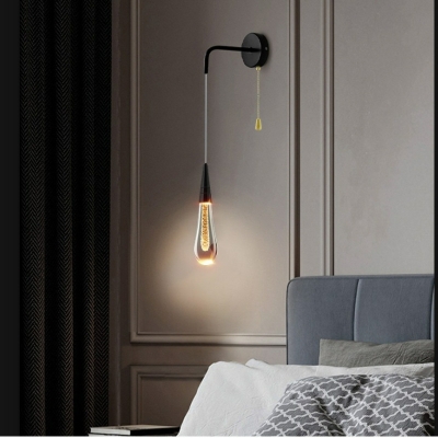 Modern Style  Wall Light Iron Glass Wall Sconces for Living Room