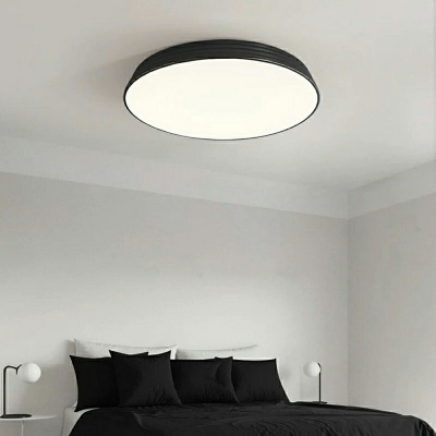 LED Minimalist  Pendant Light Round Shape Wrought Iron Ceiling Light