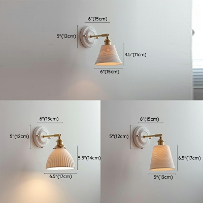 Contemporary Style Wall Light Metal Glass Wall Lamp for Bedroom