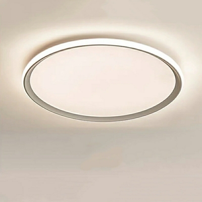 LED Contemporary Ceiling Light Round Shape Wrought Iron Ceiling Light
