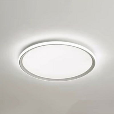 LED Contemporary Ceiling Light Round Shape Wrought Iron Ceiling Light