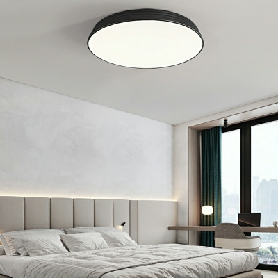 LED Minimalist  Pendant Light Round Shape Wrought Iron Ceiling Light
