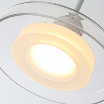 Modern Semi Spheres Pendant Lighting Fixtures Glass for Living Room