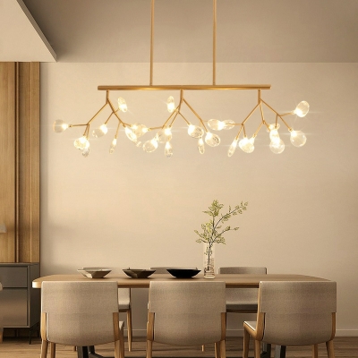 Modern Style Firefly Shape 27 Lights Pendant Lighting Fixtures for Dining Room