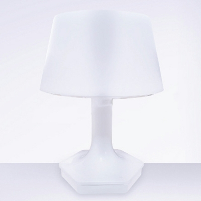 1 Light Table Lamp Contemporary Metal Night Table Lamps in White