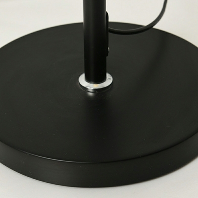 Metal Cone Floor Lamps Modern 1 Light Standard Light Fixtures in Black