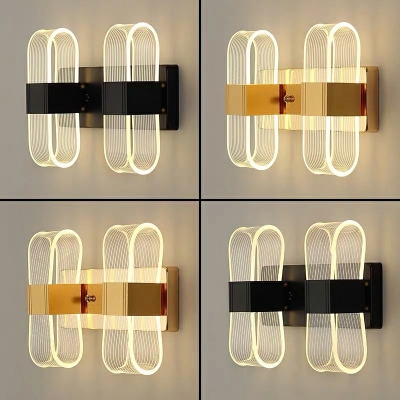 Kids Regular Wall Mounted Light Fixture Acrylic Tricolour light for Bed Room