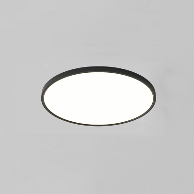 LED Contemporary Pendant Light Round Wrought Iron Flush Mount Ceiling Light