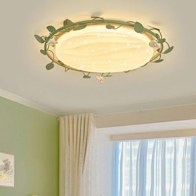 Modern Style Ceiling Light  Leaves Flushmount Light for Kid's Bedroom