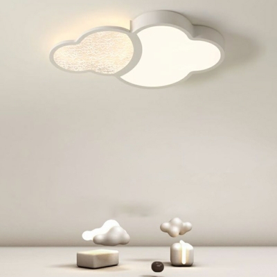 Cloud Modern Flush Mount Ceiling Light Fixture Acrylic for Living Room