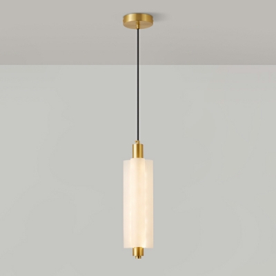 Metal Hanging Pendant Lights Cylinder Modern for Living Room