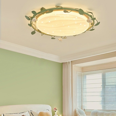 Modern Style Ceiling Light  Leaves Flushmount Light for Kid's Bedroom