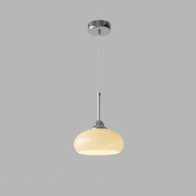Modern Semi Spheres Pendant Lighting Fixtures Opal Frosted Glass for Dining Room