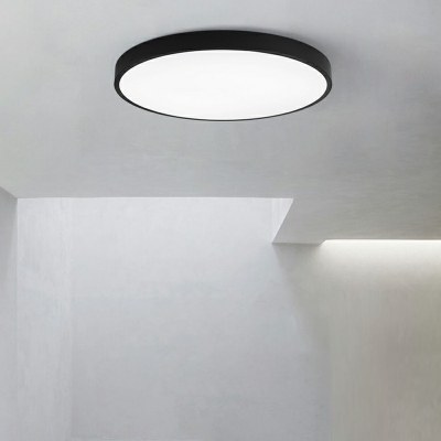 Modern Round Flush Mount Ceiling Light Fixture Acrylic for Living Room