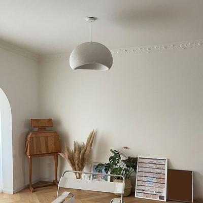 Modern Suspended Lighting Fixture Plastic Dome for Living Room