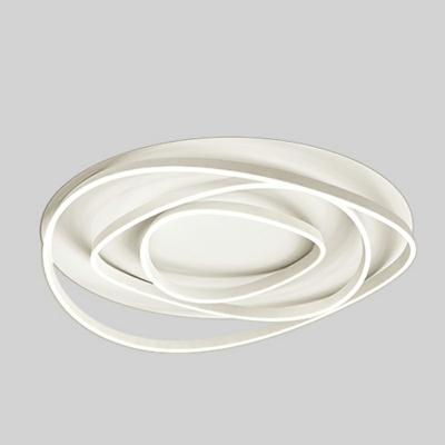 Ring Modern Flush Mount Ceiling Light Fixture Metal for Bed Room