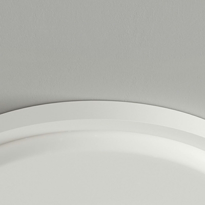 LED Contemporary Pendant Light Round Shape Wrought Iron Flushmount Light for Office