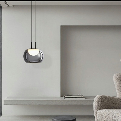 Modern Postmodern Style Simple Single Chandelier Glass  Material Pendant Light