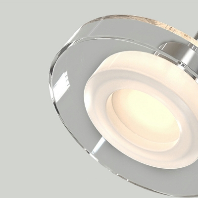 Modern Semi Spheres Pendant Lighting Fixtures Glass for Living Room