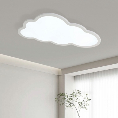 LED Simple Style Pendant Light Contemporary Cloud Shape Ceiling Light