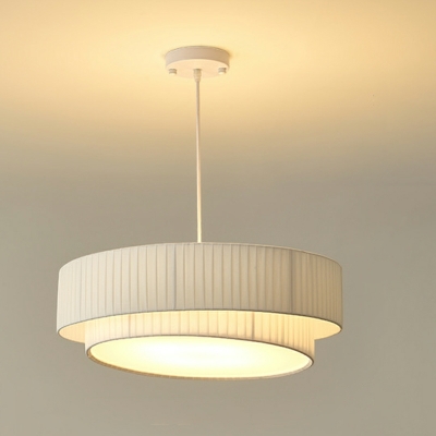 Unique Shape Modern Style Fabric Down Lighting Pendant for Living Room