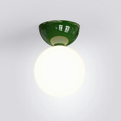 Globe Industrial Ceiling Lights Flush Mount Glass 1-Light for Aisle