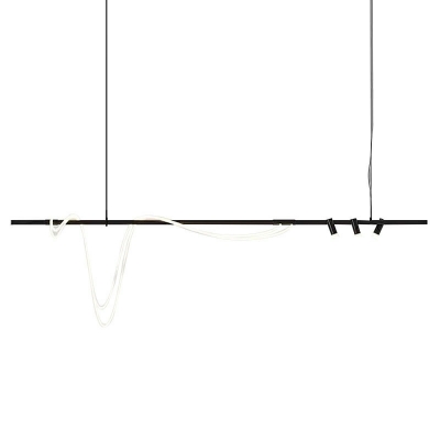 Modern Chandelier  Lighting Fixtures Metal Linear for Dining Room