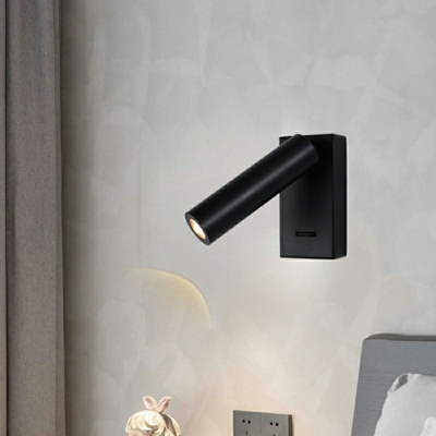 Modern Style Bedside Reading Spotlight Acrylic Iron Wall Sconces for Bedroom