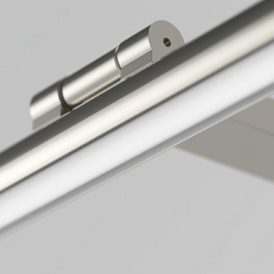 Elegant Linear LED Vanity Light with Straight Metal Frame and Integrated LED Bulbs