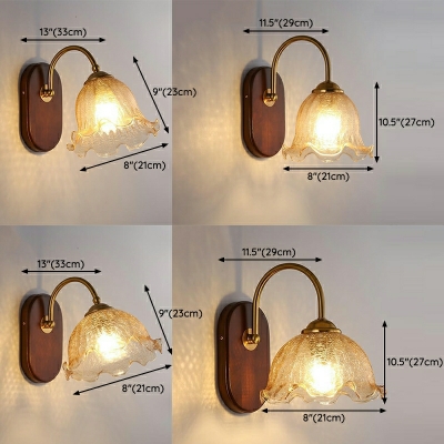 Modern Style  Wall Light Iron Wood Wall Sconces for Living Room