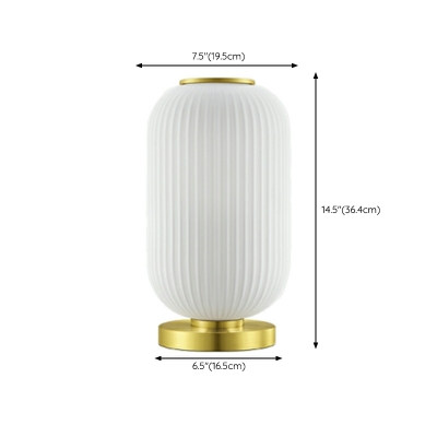 Modern Gold Base Beige Table Lamp with LED/Incandescent/Fluorescent Light for Residential Use