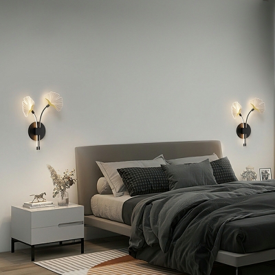Modern Style Flower Wall Light Iron Wall Sconces for Living Room
