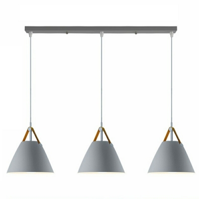 Modern Ceramic Pendant Light with Adjustable Hanging Length and Round Canopy