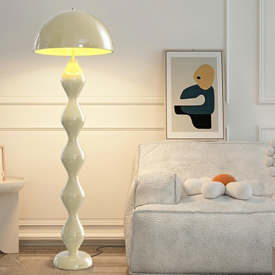 Modern Plug-In Electric Floor Lamp with Iron Shade and Contemporary Design