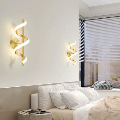 Modern Geometric 1-Light Hardwired Wall Sconce with White Acrylic Shade - White Light