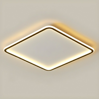 Modern LED Bulb Acrylic Flush Mount Ceiling Light with Aluminum Shade for Residential Use