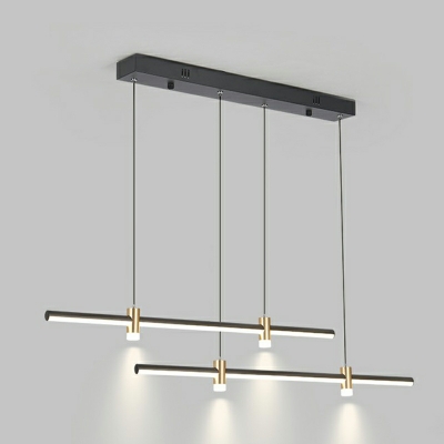 Modern 6-Light Island Pendant with Aluminum Shade for Residential Use