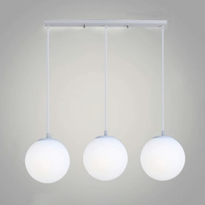 Modern Clear Glass Globe Pendant with Adjustable Hanging Length for Non-Residential Use
