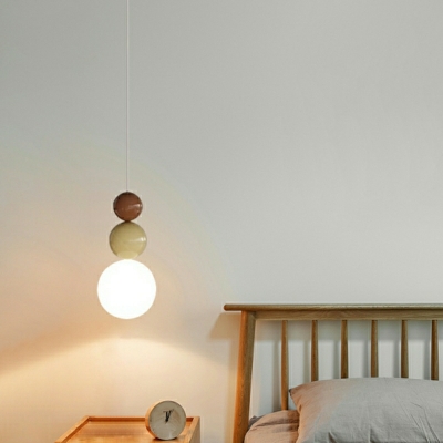 Nordic Postmodern Style  Single Chandelier Glass Material Pendant Light