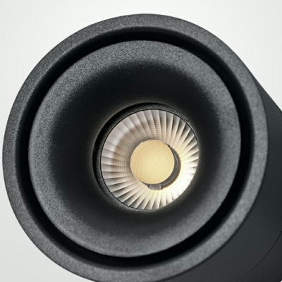 Modern Cylinder Flush Mount Ceiling Light with LED Bulbs - 1 Light, Downward Shade