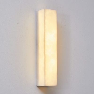 Modern Gold Stone Wall Lamp with Warm Light and Included Shade for Outdoor Use